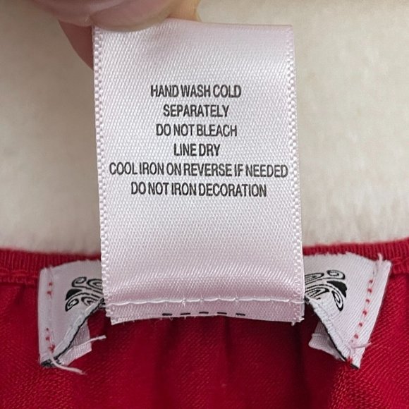 Trixxi Short Sleeve Red Beaded Top Women's Size Medium - Picture 8 of 8